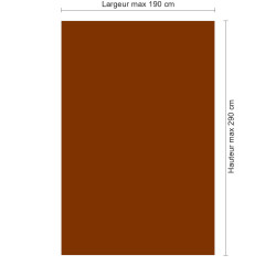 Panneau de douche caramel sur mesure | Livraison gratuite