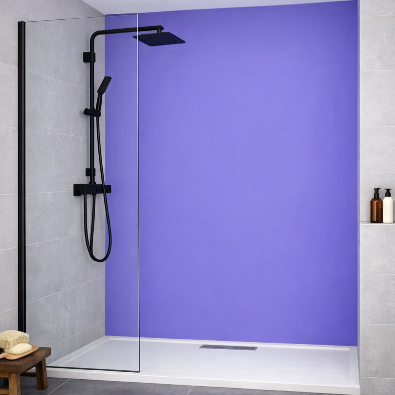 Panneau de douche lavande sur mesure | Livraison gratuite