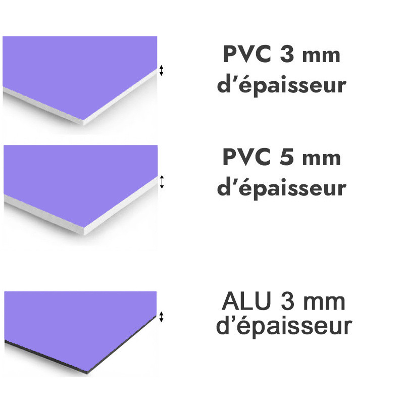 Panneau de douche lavande - PVC et ALU épaisseurs