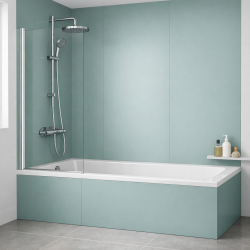 Panneau de douche vert de gris sur mesure | Livraison gratuite