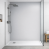 Panneau de douche gris acier sur mesure | Livraison gratuite