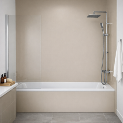 Panneau de douche grège sur mesure | Livraison gratuite