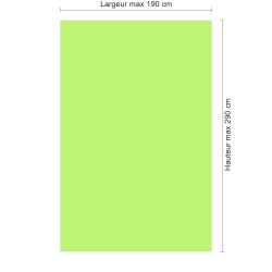 Panneau de douche vert pistache sur mesure | Livraison gratuite