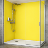 Panneau de douche jaune moutarde sur mesure | Livraison gratuite