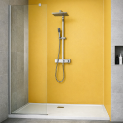 Panneau de douche jaune banane sur mesure | Livraison gratuite