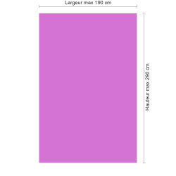 Panneau de douche mauve sur mesure | Livraison gratuite