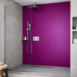 Panneau de douche prune sur mesure | Livraison gratuite