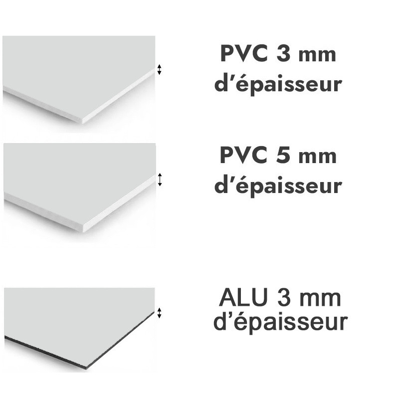 Panneau de douche gris clair - PVC et ALU épaisseurs