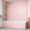 Panneau de douche rose pivoine sur mesure | Livraison gratuite