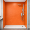 Panneau de douche orange citrouille sur mesure | Livraison gratuite