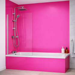 Panneau de douche rose foncé sur mesure | Livraison gratuite