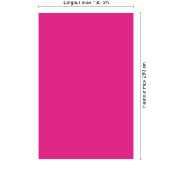 Panneau de douche rose foncé sur mesure | Livraison gratuite