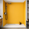 Panneau de douche orange safran sur mesure | Livraison gratuite