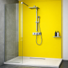 Panneau de douche jaune canari sur mesure | Livraison gratuite