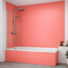 Panneau de douche rouge clair sur mesure | Livraison gratuite