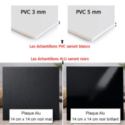 Echantillon de panneau de douche (PVC ou ALU)