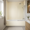 Panneau de douche blanc ivoire sur mesure | Livraison gratuite