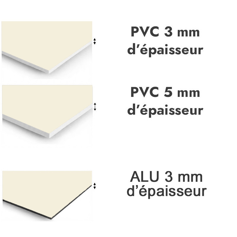 Panneau de douche blanc ivoire - PVC et ALU épaisseurs