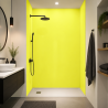 Panneau de douche jaune clair sur mesure | Livraison gratuite