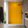 Panneau de douche jaune orange sur mesure | Livraison gratuite