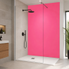 Panneau de douche rose sur mesure | Livraison gratuite