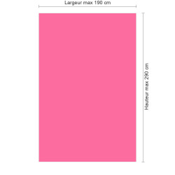 Panneau de douche rose sur mesure | Livraison gratuite
