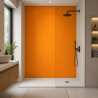 Panneau de douche orange mandarine sur mesure | Livraison gratuite
