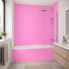 Panneau de douche rose pastel sur mesure | Livraison gratuite