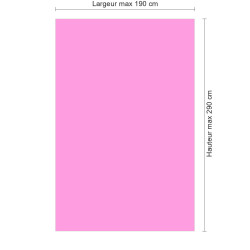 Panneau de douche rose pastel sur mesure | Livraison gratuite
