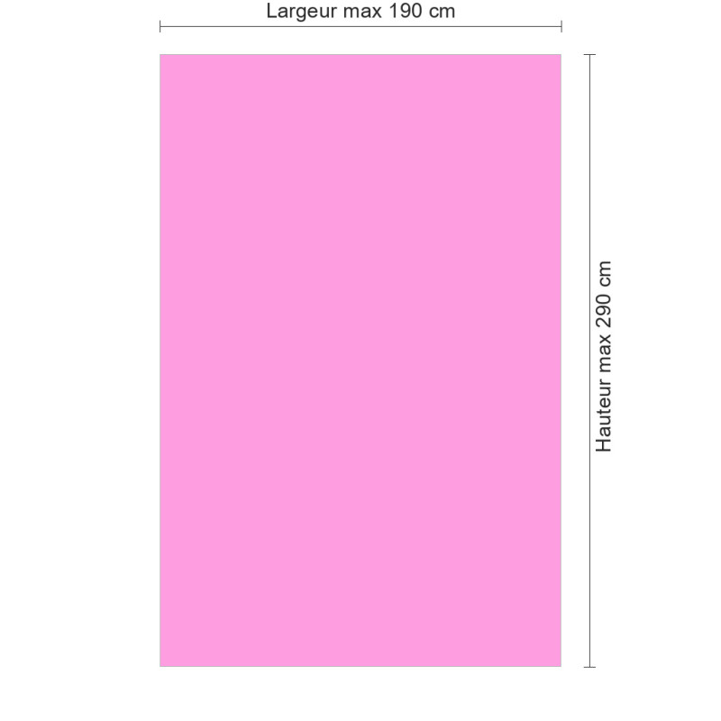 Panneau de douche rose pastel sur mesure | Livraison gratuite