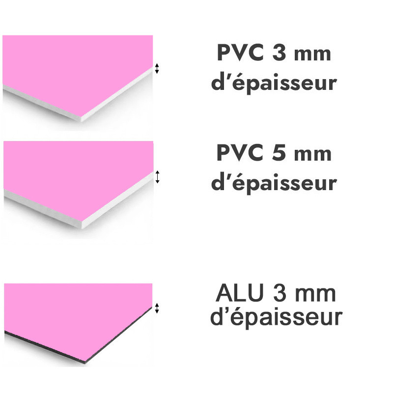 Panneau de douche rose pastel - PVC et ALU épaisseurs