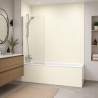 Panneau de douche blanc cassé sur mesure | Livraison gratuite