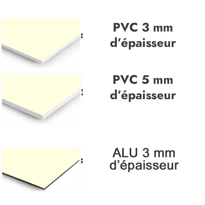 Panneau de douche blanc cassé - PVC et ALU épaisseurs