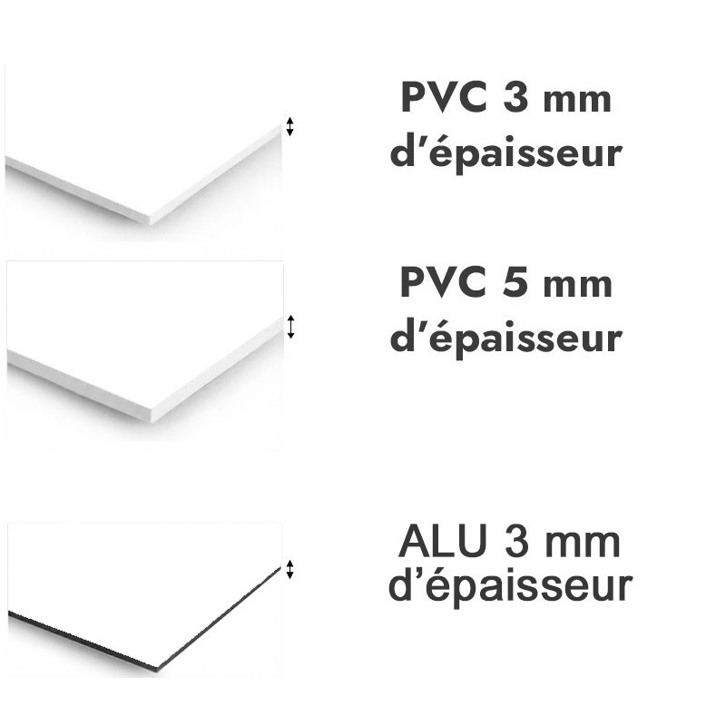 Panneau de douche blanc - PVC et ALU épaisseurs