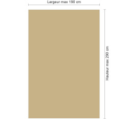 Panneau de douche RAL 1001 Beige sur mesure | Livraison gratuite