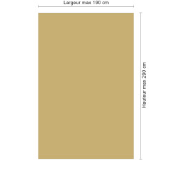Panneau de douche RAL 1002 Jaune sable sur mesure | Livraison gratuite