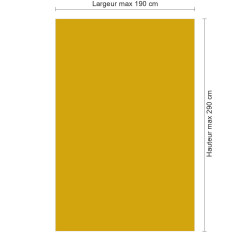 Panneau de douche RAL 1004 Jaune or sur mesure | Livraison gratuite