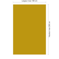 Panneau de douche RAL 1005 Jaune miel sur mesure | Livraison gratuite