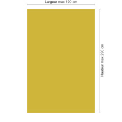 Panneau de douche RAL 1012 Jaune citron sur mesure | Livraison gratuite