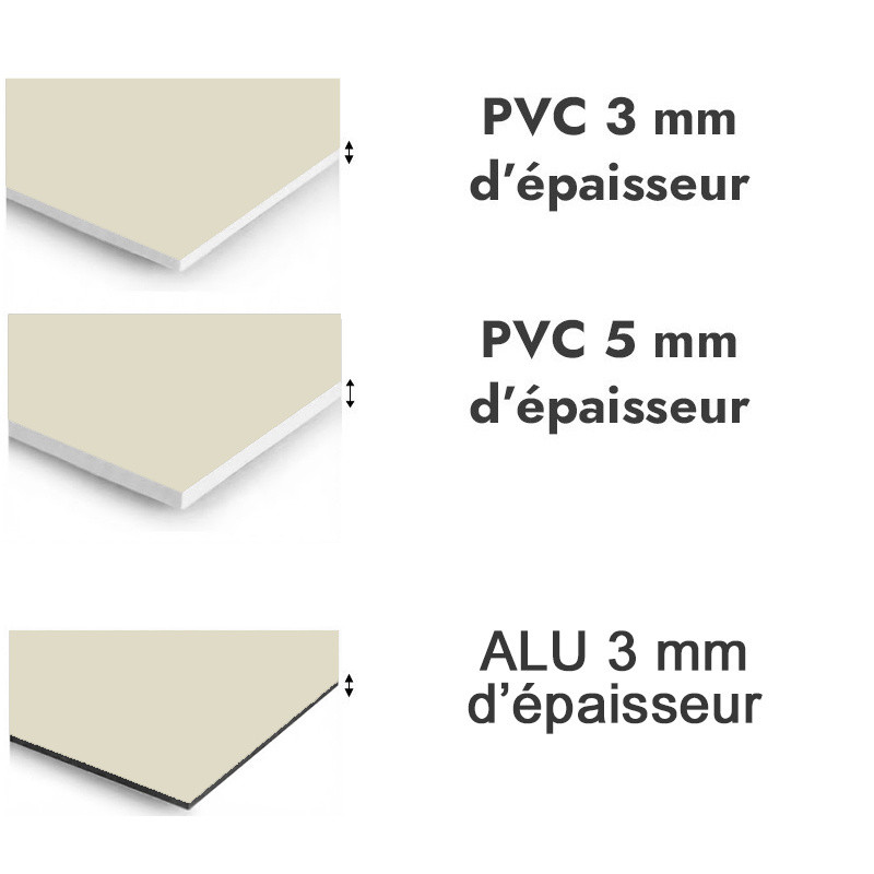 Panneau de douche Blanc perlé - PVC et ALU épaisseurs