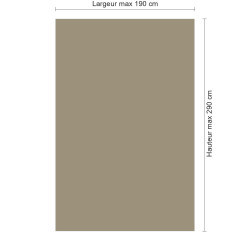 Panneau de douche RAL 1019 Beige gris sur mesure | Livraison gratuite