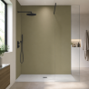 Panneau de douche RAL 1020 Jaune olive sur mesure | Livraison gratuite
