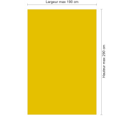 Panneau de douche RAL 1021 Jaune colza sur mesure | Livraison gratuite