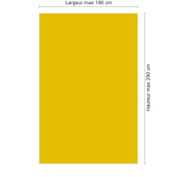 Panneau de douche RAL 1023 Jaune signalisation sur mesure | Livraison gratuite