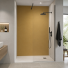 Panneau de douche RAL 1024 Jaune ocre sur mesure | Livraison gratuite