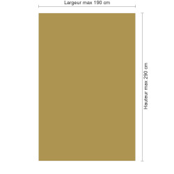 Panneau de douche RAL 1024 Jaune ocre sur mesure | Livraison gratuite
