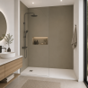 Panneau de douche RAL 1035 Beige nacré sur mesure | Livraison gratuite