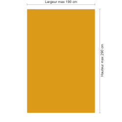 Panneau de douche RAL 1037 Jaune soleil sur mesure | Livraison gratuite