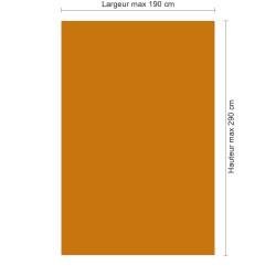 Panneau de douche RAL 2000 Orangé jaune sur mesure | Livraison gratuite