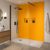 Panneau de douche RAL 2007 Orangé clair brillant sur mesure | Livraison gratuite